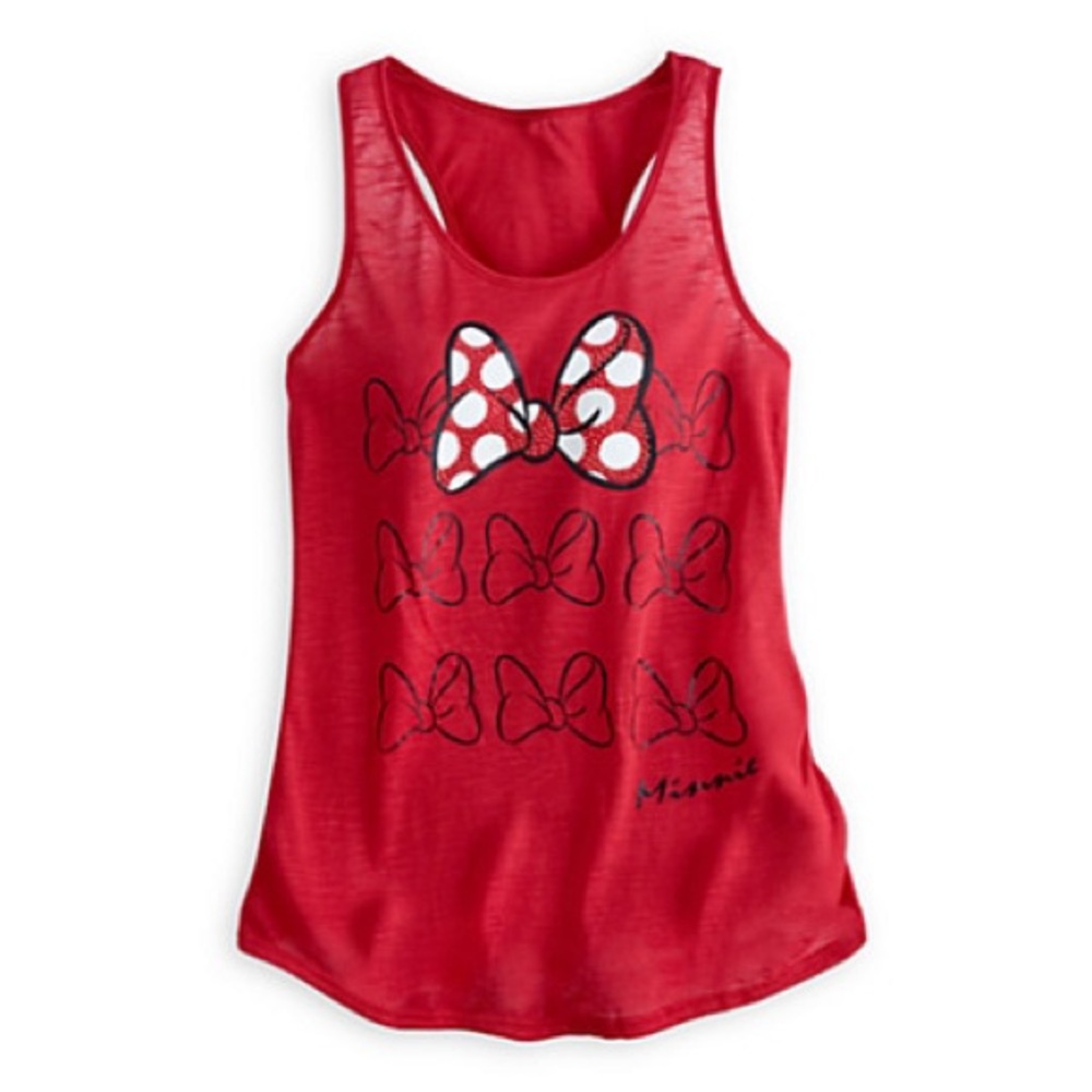 DISNEY RED MINNIE RHINESTONE TANK
